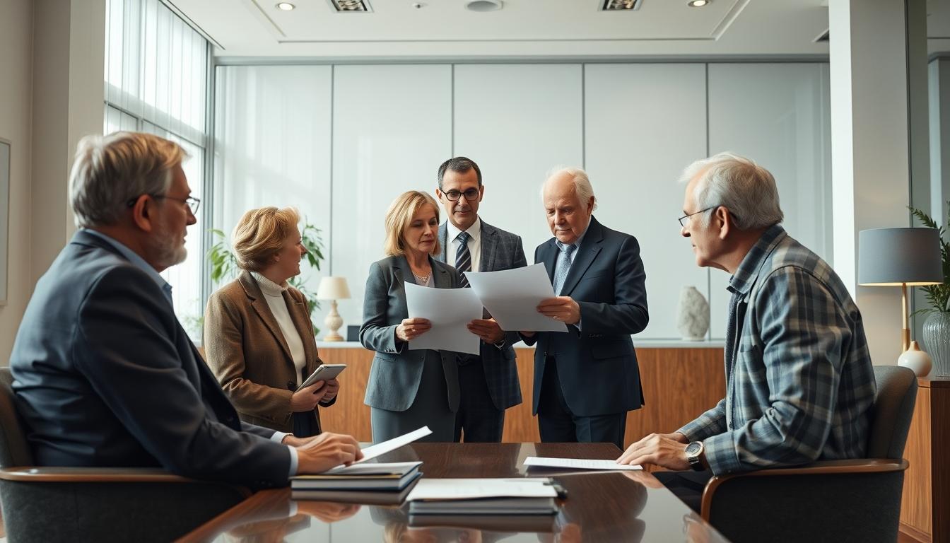 Business agreement signing